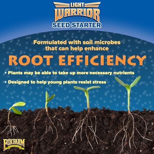 FoxFarm Light Warrior Seed Starter Growing Medium, 12 Quart - Beneficial for Seed Germination and Root Development, Indoor/Outdoor Cultivation - Ideal Nutrition for Plant Seedlings - Image 4