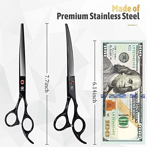 Dog Grooming Scissors Kit with Safety Round Tips, GLADOG Professional 5 in 1 Grooming Scissors for Dog and cat - Image 5