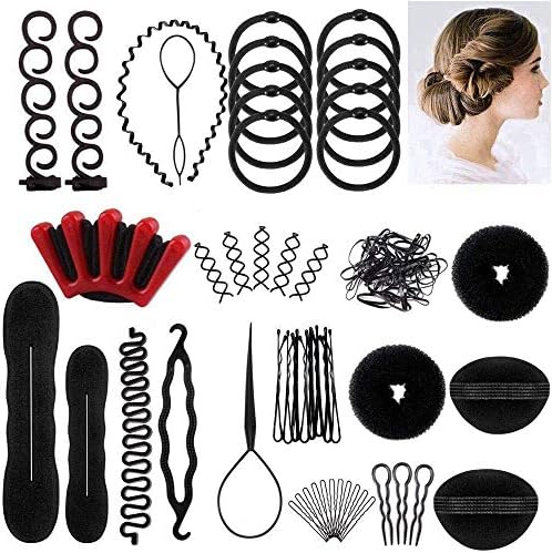 Winkeyes Hair Styling Set - DIY Hair Braiding Tool Kit with Hair Modelling Accessories for Simple and Fast Spiral Braids by CestMall