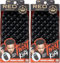 Red by Kiss Bowwow Twist King Premium Luxury Twist Styler Comb Brush, Durable Washable Alternative for Sponge for Barbers and Daily Use, Ideal for Afro, Curly, Coiled, 4C Hair (Pack of 2) by REDbyKISS