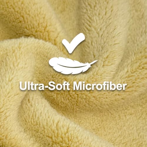 Jseng 3Packs Microfiber Hair Towel for Women - Quick-Drying, Super Absorbent Hair Wrap with Bow Design, Soft Hair Towel Turban for Curly Long Wet Hair - Image 2