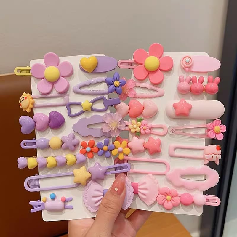 Ooosonlu 56PCS Girls Hair Clips Set Cute Hair Accessories for Girls - Image 3