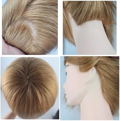 Barber Blonde Human Hair Male Mannequin Head - Image 4