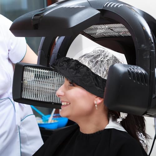1 Pcs Hair Dryer Heat Shield with 10 Disposable Hoods, Black - Image 6