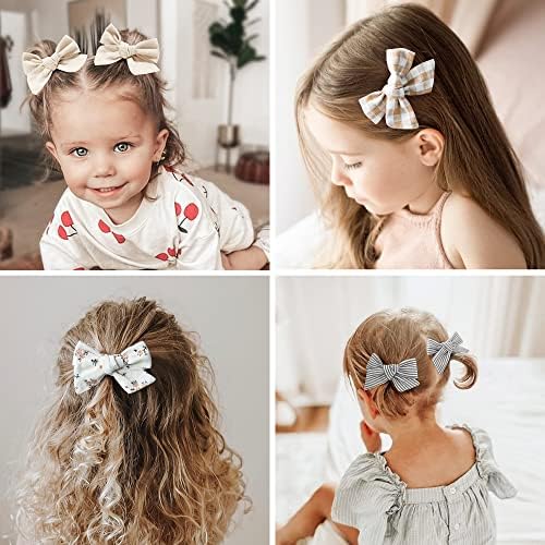 Niceye 24 Pack Baby Hair Bows for Girls, Toddler Hair Clips in Paris - Image 4