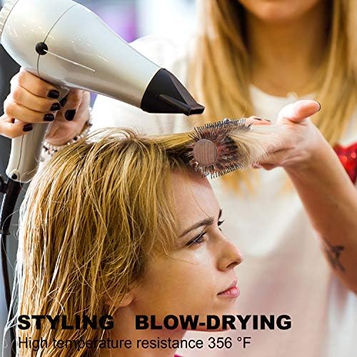 BESTOOL Round Brush for Drying, Boar Bristle Hair Brush, Large Round Style Brush for Women and Men, Smoothing, Curling, Adding Shine (2.5 Inch) - Image 4