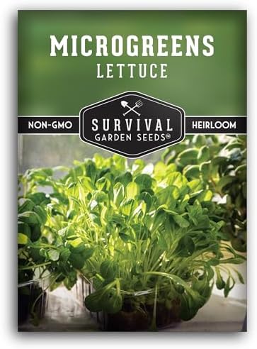 Lettuce Microgreens Seeds for Planting - 1 Pack by SurvivalGardenSeeds