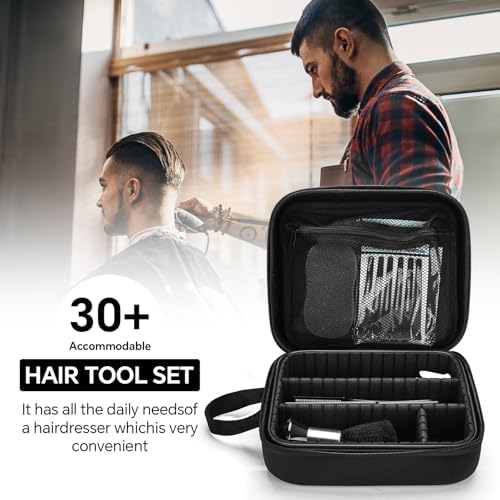 14PCS Hair Cutting Kit with Barber Bag, Haircut Scissors, Barber Cape with Adjustable Neck Size&Neck Duster Brush, Profesional Barber Accessories for Barber/Salon/Home - Image 2
