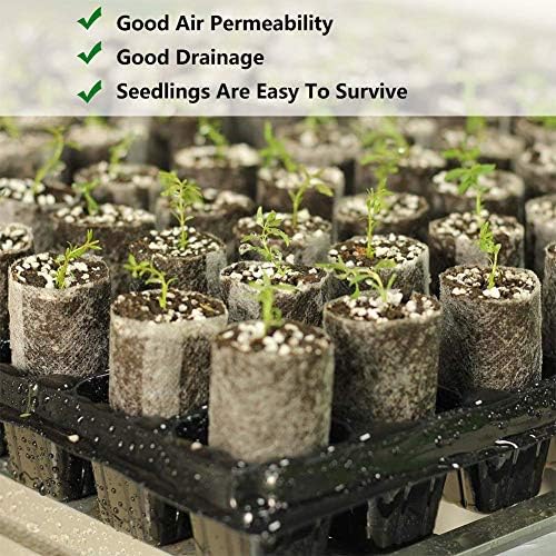 Belit Nursery Growing Bags, 100 Pcs Fabric Seedling Pots Non-Woven Pouch for Gardening Seed Plant Bag, Potato, Flower, Tomato Plant Starts (5.7" x 5.7 ") - Image 6