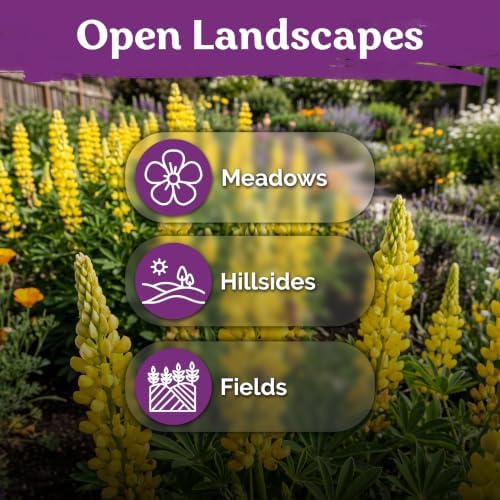 150 Yellow Lupine Heirloom Flower Seeds, Lupinus Microcarpus Densiflorus - Image 6