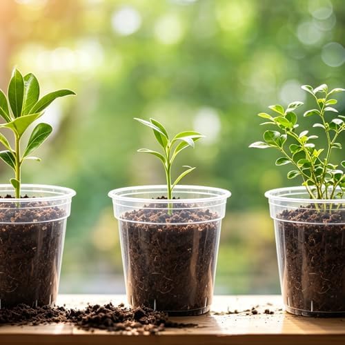 30 Pcs 2 Inch Clear Mini Nursery Pots, Seedling Pots with Drainage Holes - Image 7