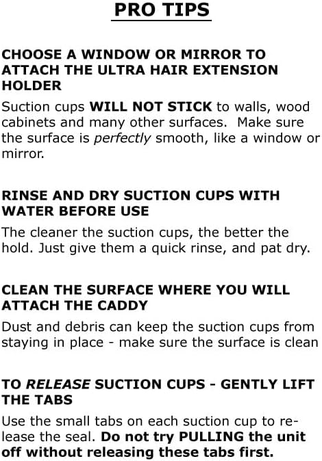 Hair Works ULTRA Hair Extension Holder - Professionally Designed to Hold Extra Wide Wefts including Halos, Hand Tied, Beaded Wefts and Full Bundles While You Wash, Color, Style & Store (Black) - Image 2
