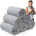 Microfiber Gym Towels for Showering Working Out Quick Dry Negative ions Large Middle Small Sizes Lightweight Gym Towel for Men Women Tennis Sports Towels for Body Hot Yoga Fitness Essentials by SOOWASH