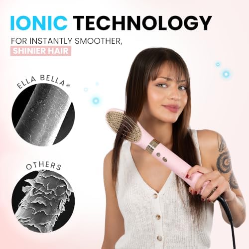 ELLA BELLA® 6 in 1 Professional Hot Air Styler & Straightener, Fast Drying - Image 5
