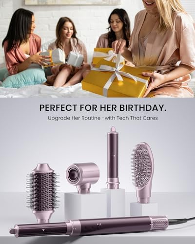 MESCOMB Dual Voltage Hair Dryer Brush - 5 in 1 Hair Styler for Travel - Image 7