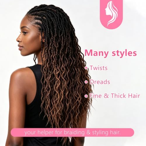 SWEET VIEW Crochet Needles for Hair, Different Sizes Latch Hook for Hair - Image 5