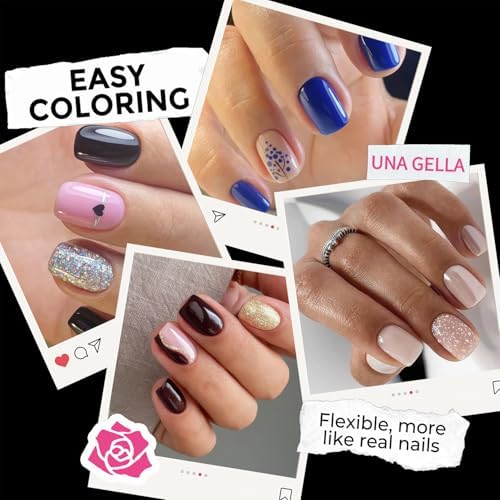 UNA GELLA Extra Short Square Nail Tips XS 216pcs Soft Gel Tips - Image 3
