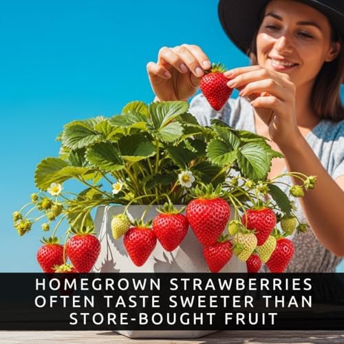 12 Seascape Strawberry Plants – Everbearing Strawberry Runners – Sweet, Large Red Berries – Cold Hardy, High Yield Strawberry Plants for Home Gardens (One Dozen Plants) - Image 4