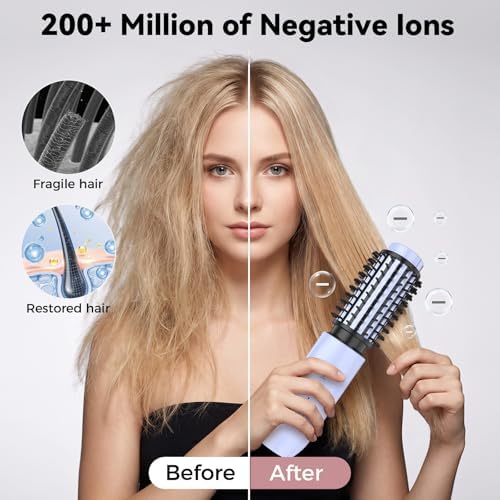 CARESKY® Cordless Curling Iron Brush 1‑1/2" Reduce Frizz for 1B-3C Curls - Image 4