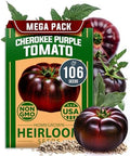 HOME GROWN Cherokee Purple Tomato Seeds, 106+ Seeds, Solanum lycopersicum by HOMEGROWN