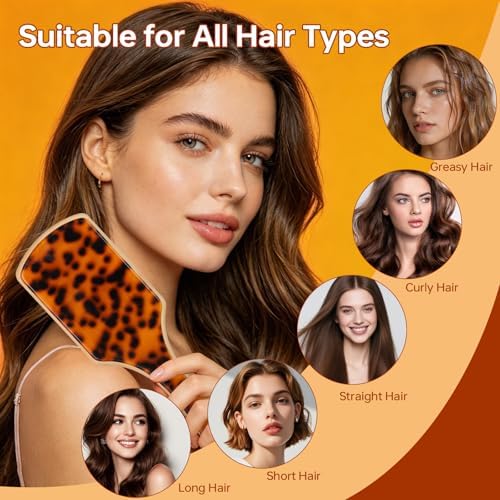 Bamboo Paddle Hair Brush for Women, Detangling & Scalp Massage - Image 6