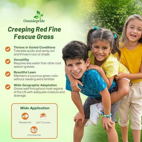 Outsidepride Creeping Red Fescue Grass Seed - 10 Lbs. Perennial, Pure Raw Seed w/ 0.00% Other Crop & Weed Seed - Image 4