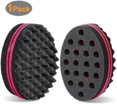 Magic Twist Sponge for Dreadlocks, Afro Coils, and Curls - Two Sides with Big and Small Holes, Foam Wave Brush for Men, Women, Boys, and Girls with Long or Short Hair by Hair Sponge (1 Piece) - Image 2