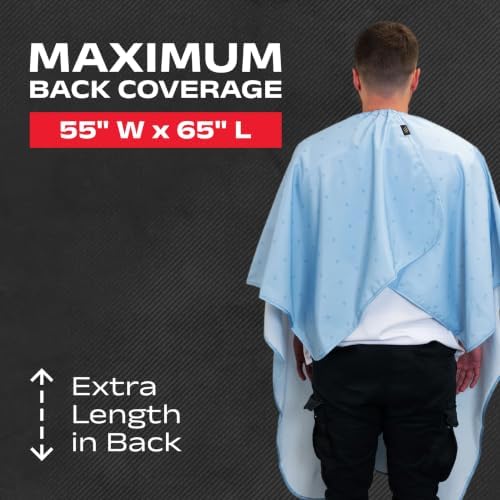 Barber Strong The Barber Cape Haircut Cover for Men, Hair Repelling and Static-Reducing Material, Water Resistant Fabric - Image 4