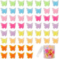 50 Pieces Assorted Color Butterfly Hair Clips, Beautiful Mini Butterfly Hair Clips Hair Accessories for Women and Girls (50 Pack Jelly color) by Ruocce
