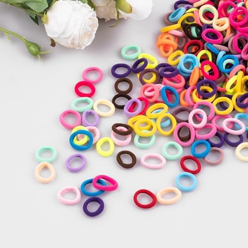 TVINLIK 400 PCS Baby Hair Ties – No Damage Elastic Ponytail Holders - Image 6
