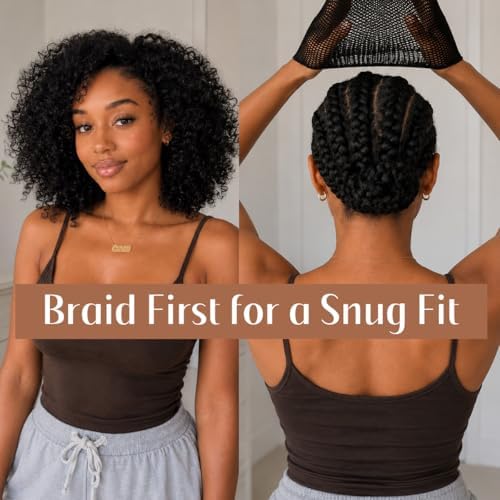 Dreamlover Black Mesh Wig Caps, Hair Nets for Sleeping, 3 Pieces - Image 4