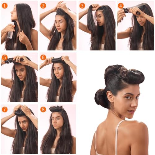 Patty Both Jumbo Velvet Heatless Hair Rollers for Overnight Curls,Black Large No-Heat Rods for for All Hair Types - Image 3