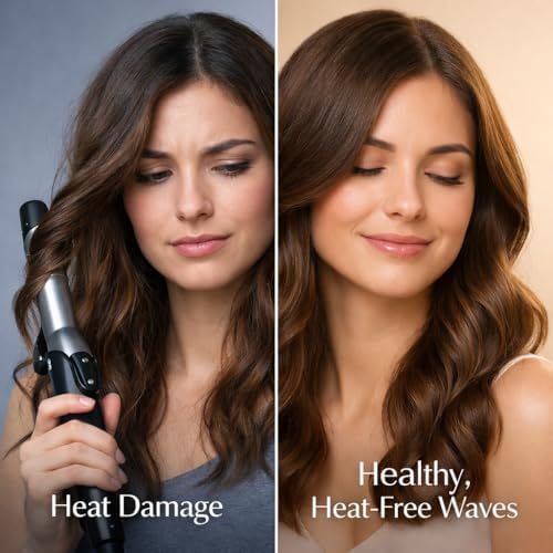 NocheSuave Heatless Hair curler Kit, Satin Heatless Curling Rod for Overnight Curls, No Heat Hair Curler for Long & Medium Hair, 1 Pack & 2 Pack Options. - Image 4