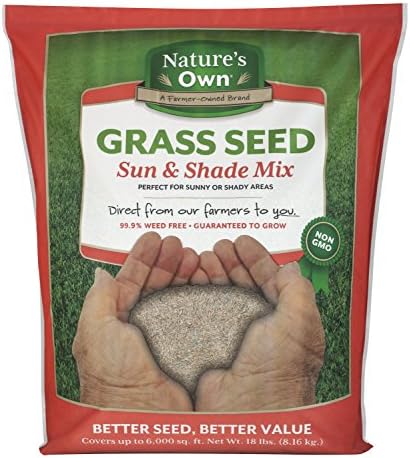 Mountain View Seeds Natures Own Sun & Shade Mix Grass Seed, 18-pounds by MountainViewSeeds
