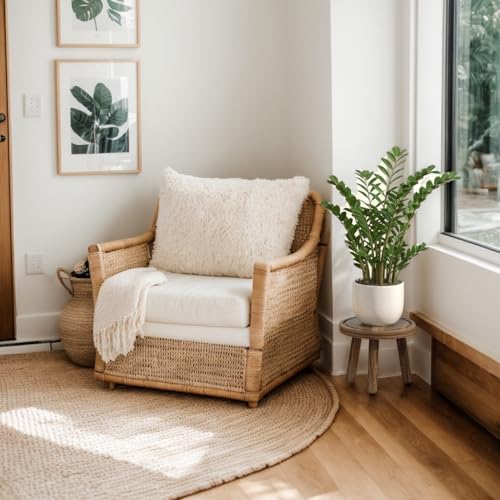 3-Pack Wood Plant Stands Indoor, Single Plant Stand for 6-12 Inch Pots, Mid-Century Modern Plant Stool, Tall Plant Stand for Large Plants Perfect Fit for Living Room, Balcony, Office - Image 4