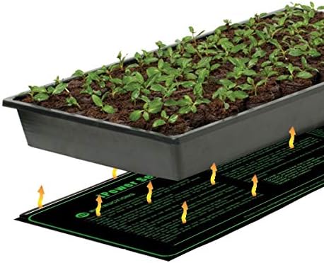 iPower 10" x 20" Warm Hydroponic Seedling Heat Mat and Digital Thermostat Control Combo Set for Seed Germination, Black - Image 6