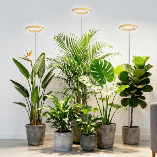 6.3in Grow Lights for Indoor Plants, Full Spectrum Plant Light by HOME