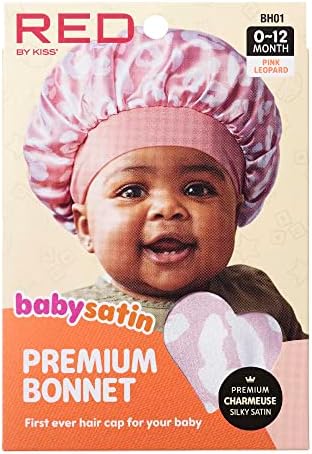 Red by Kiss Baby Satin Bonnet Sleep Caps Hair Wraps Hair Bonnet - Image 3