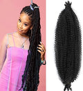 30 Inch Pre-Separated Springy Afro Twist Hair 8 Packs Black Pre-Fluffy Natural Curls are Perfect for Marley Crochet Hair Suitable for Black Women (1B#, 30 Inch (Pack of 8)) by Celie