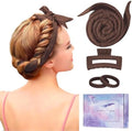 Flylipu Heatless Curling Rod Headband, Upgraded 60" Extra Long Soft Hair Curlers to Sleep In, No Heat Curls for All Hair Types, Hair Wrap Curls Styling Kit for Girls (Brown, 1 Count) by Flylipu