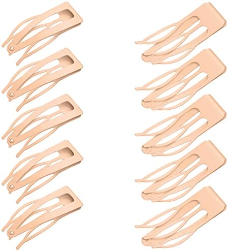 Chinco Cream 24 Pcs Double Grip Hair Metal Snap Clips,2 Inch by Chinco