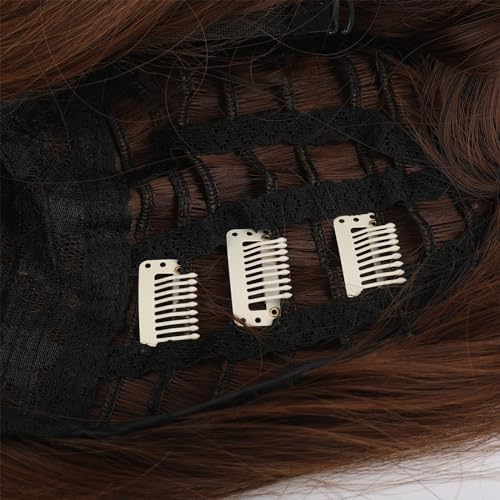 WILLBOND 30 Pcs Wig Clips Hair Extensions, 9-Teeth 32 Mm, Beige White - Image 6