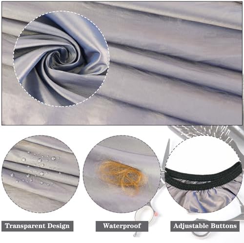FEBSNOW Barber Cape Professional Hair Cutting Cape with Neck Duster Brush - Image 3
