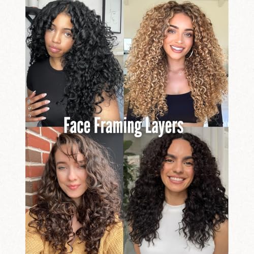 Vigorous Curly Clip In Hair Extensions,4PCS 16 inch Thick Curly Hair Extensions Lace Weft Clip Ins Invisible Natural Synthetic Hairpieces for Women,Chocolate Brown with Highlights(6H12) - Image 6
