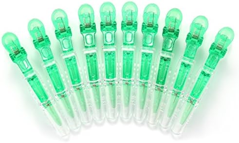 10pcs/set Multicolor Croc Clips Transparent Plastic Hairdresser Clip Hair Styling Sectioning Barrettes Professional Non Slip Alligator Clip Salon DIY Accessories Hairpins (10pcs-Green) by Liasun