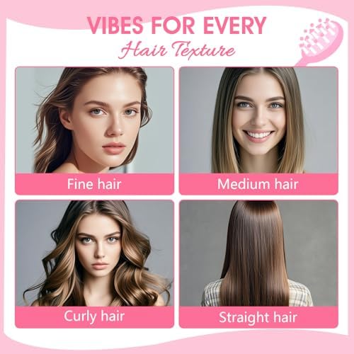 12 Pack Mini Detangling Brushes for Wet & Dry Hair, Compact Travel Hairbrush for Teens & Adults, Perfect for Bridesmaid Gifts, Party Favors & Stocking Stuffers (Pink) - Image 4