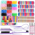 Hair Accessories for Girls,Colorful Elastic Rubber Bands with Hair Clips by Unknown