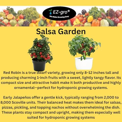 EZ-GRO Salsa Garden Seeds Pod Kit (9) Compatible with Aerogarden Pods - Image 3