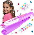 kidzkube Hair Gem Stamper Kit, Bling Hair Jewels for Girls Toys, Hair Styling Tool with Reusable Shining Diamonds, Birthday Gifts Toys for Girls Ages 3 4 5 6 8-12 (Purple) by Kidzkube