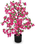 Briful Artificial Bougainvillea Plant in Black Pot 29.5" Tall Faux Silk Bougainvillea Floral Tree Tropical Fake Bougainvillea Tree for Home Office Room Garden Balcony Décor(Pink) by Briful